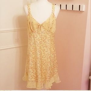 NWOT CABERNET yellow floral slip